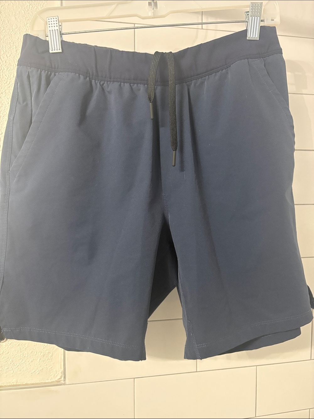 Men's Athletic Drawstring Shorts in Navy